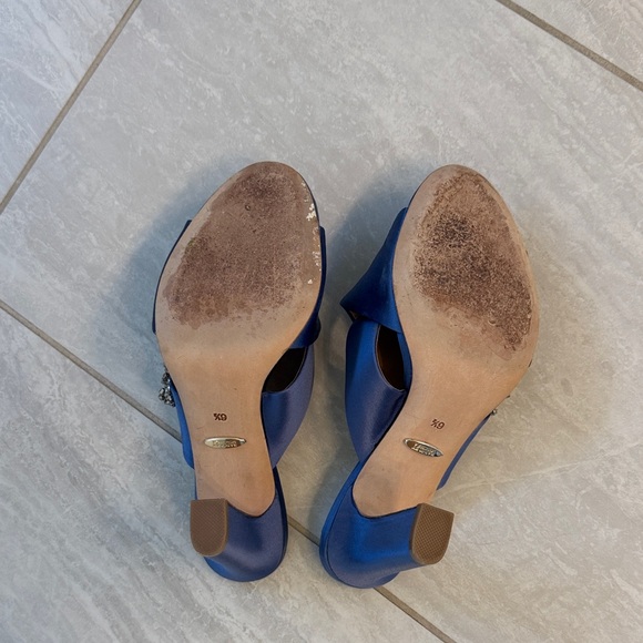 Badgley Mischka Sapphire Embellished Heels - Picture 7 of 7